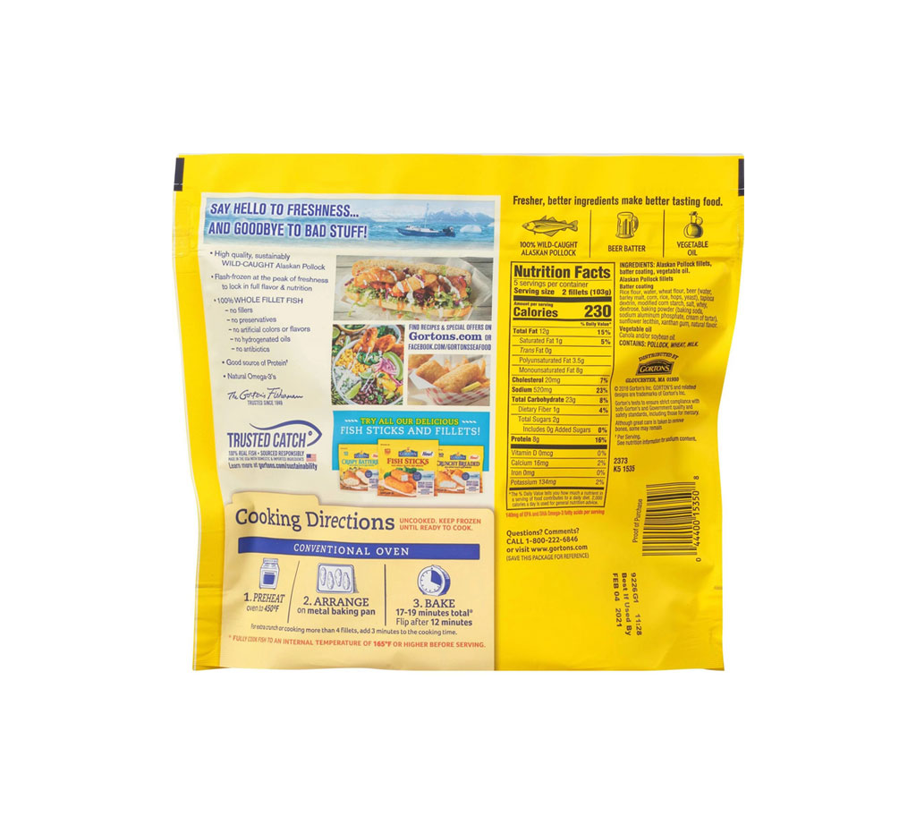 Gorton's Beer Battered Fish Fillets - Imagen 2