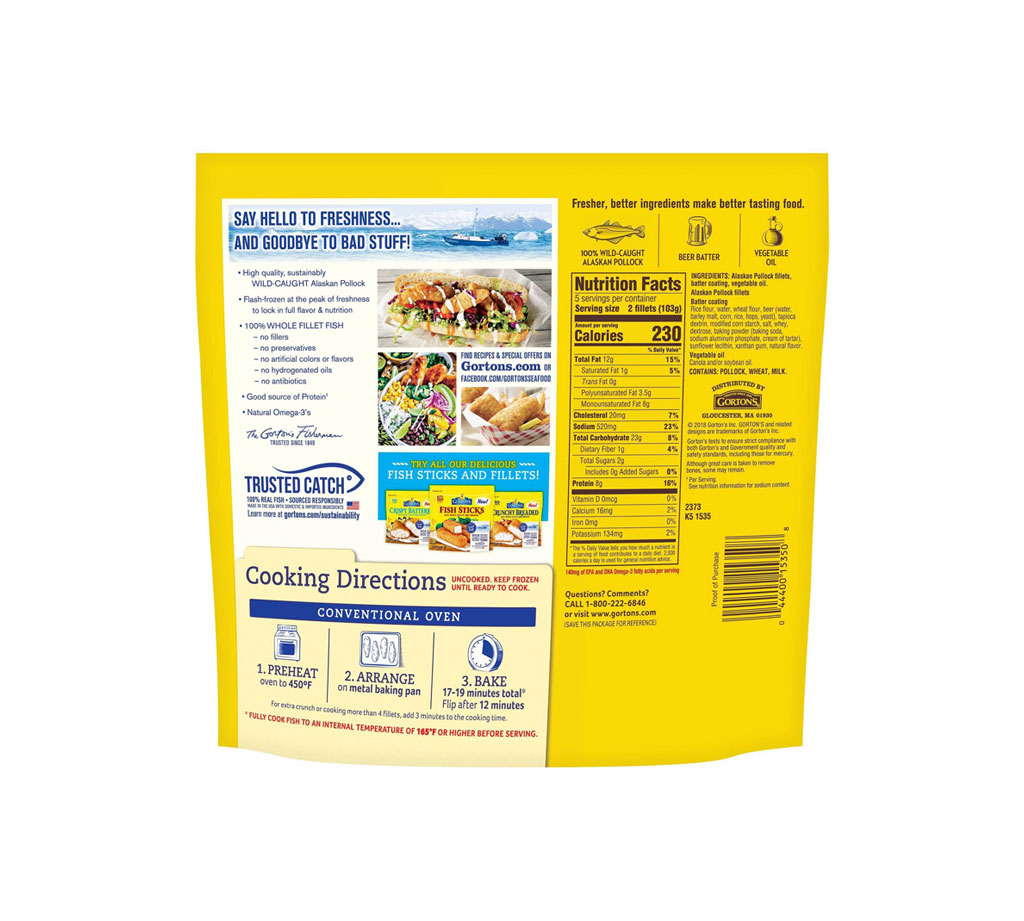 Gorton's Beer Battered Fish Fillets - Imagen 3